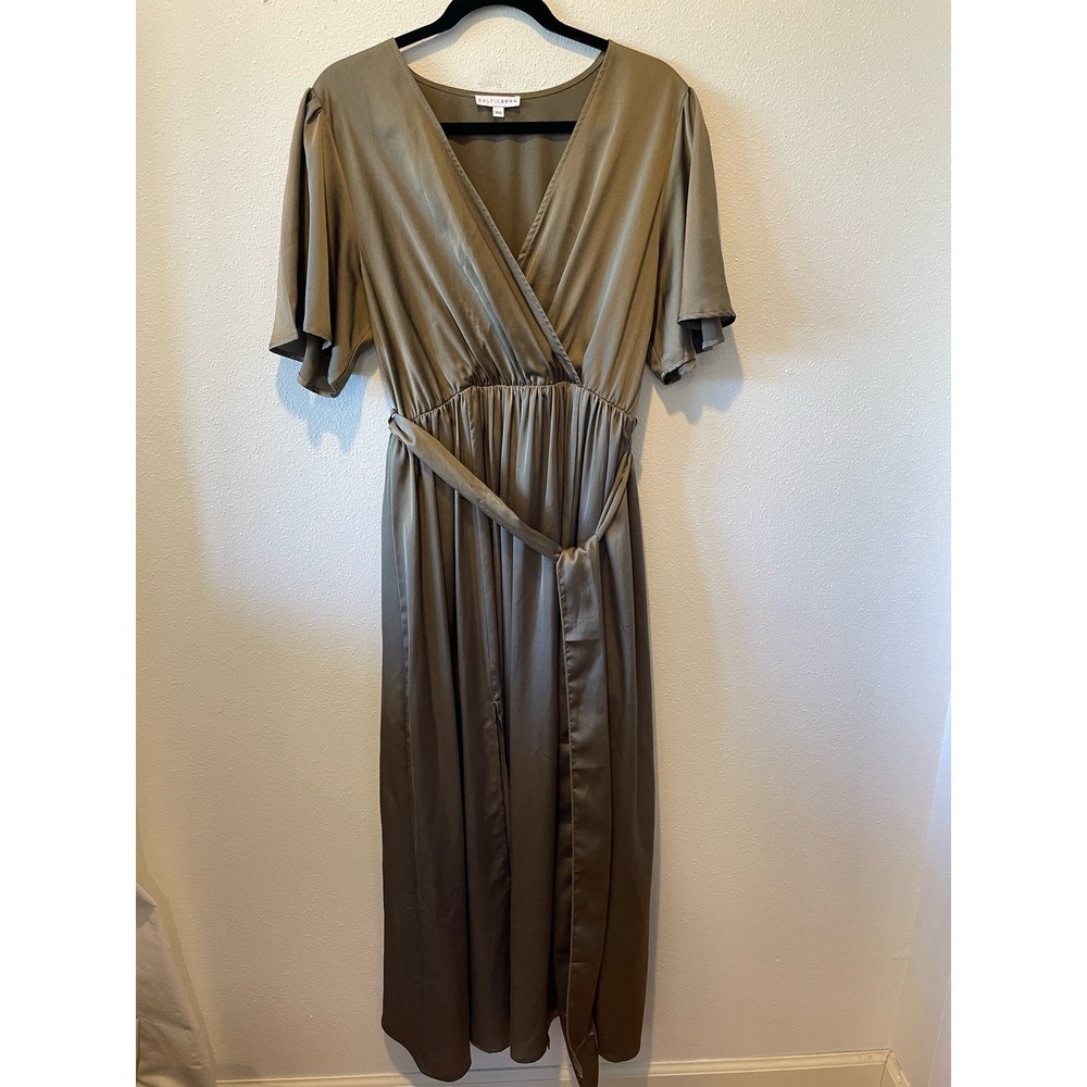 Baltic Born Sicily Stain Maxi Dress, Olive
